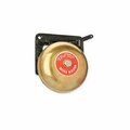 Wl Jenkins 4-1/4in Single Action Trip Gong Bell-Black Frame with Brass Shell 4-50